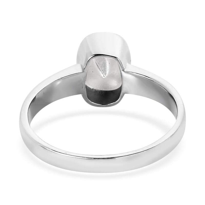 Polki Diamond Solitaire Ring in Platinum Over Sterling Silver (Size 10.0) 0.25 ctw