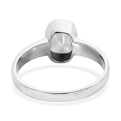 Polki Diamond Solitaire Ring in Platinum Over Sterling Silver (Size 8.0) 0.25 ctw
