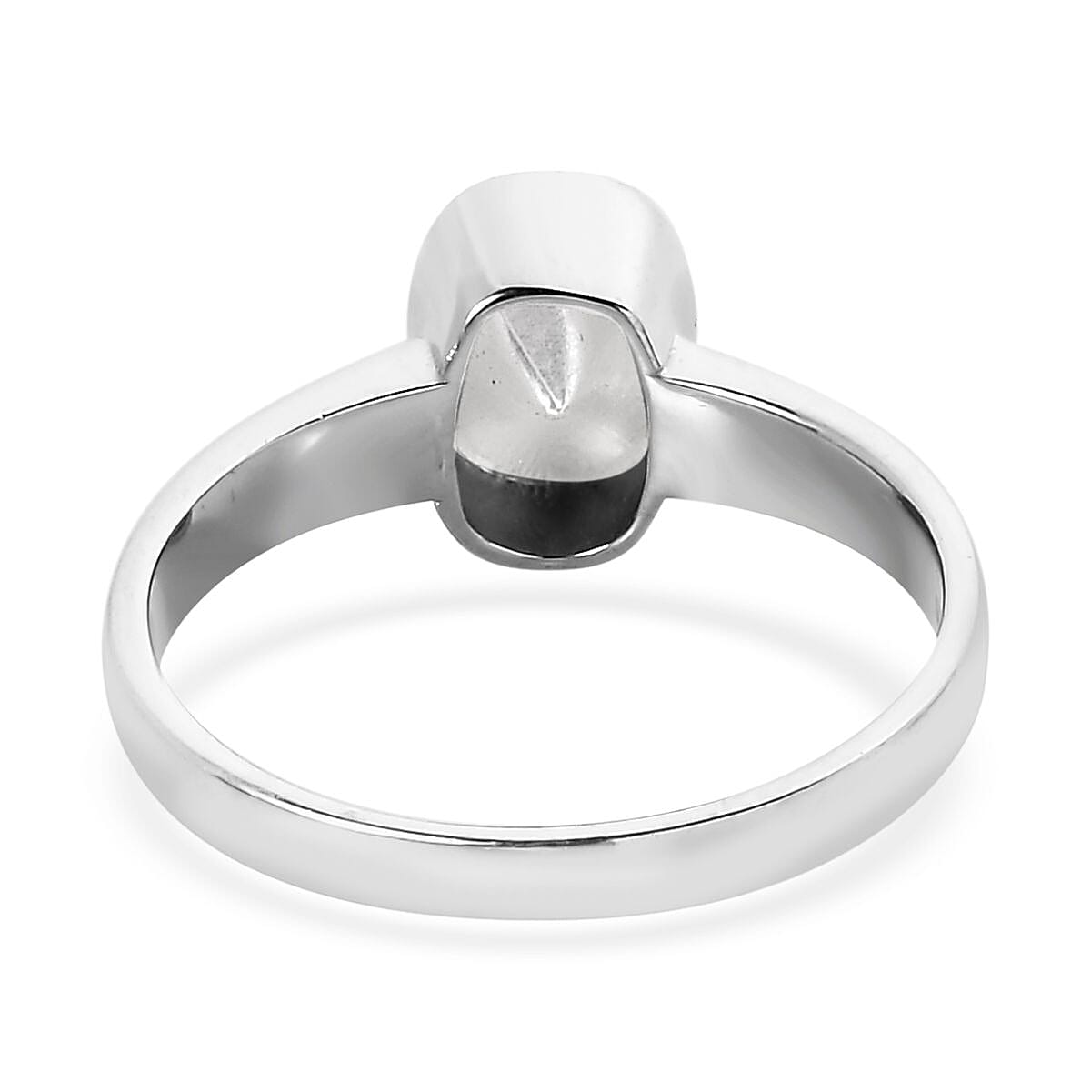 Polki Diamond Solitaire Ring in Platinum Over Sterling Silver (Size 9.0) 0.25 ctw image number 4
