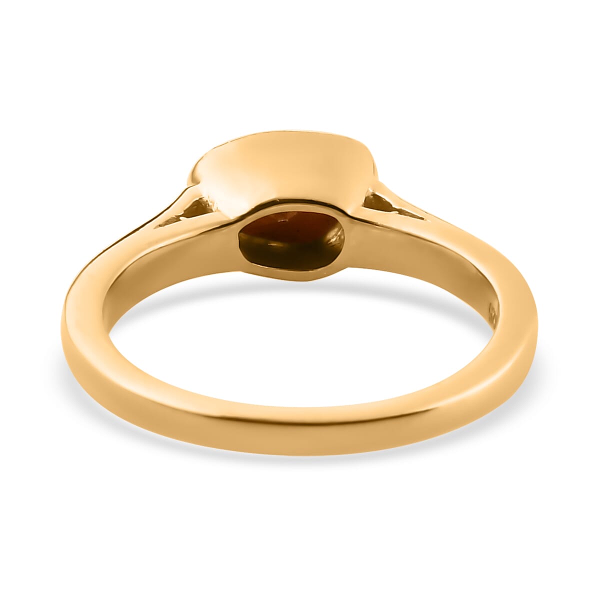 Polki Diamond Solitaire Ring in Vermeil Yellow Gold Over Sterling Silver (Size 9.0) 0.25 ctw image number 4