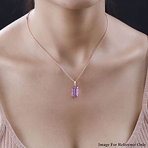 Luxoro AAA Patroke Kunzite 9.05 ctw and G-H SI Diamond Pendant in 14K Rose Gold