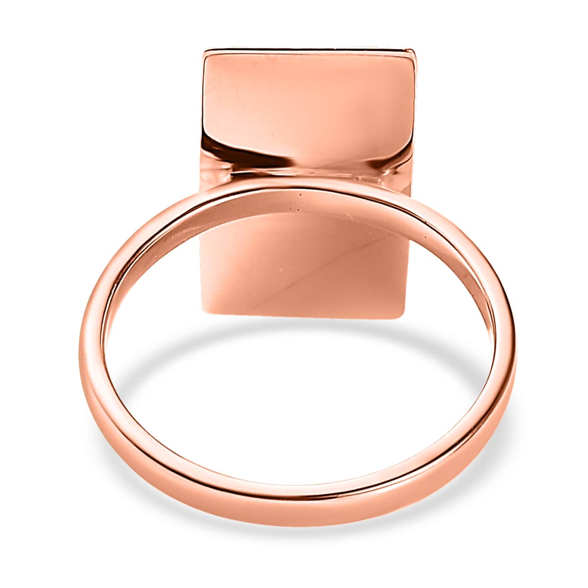 Bar Ring in 14K Rose Gold Over Sterling Silver (Size 5.0) 2.65 Grams image number 4