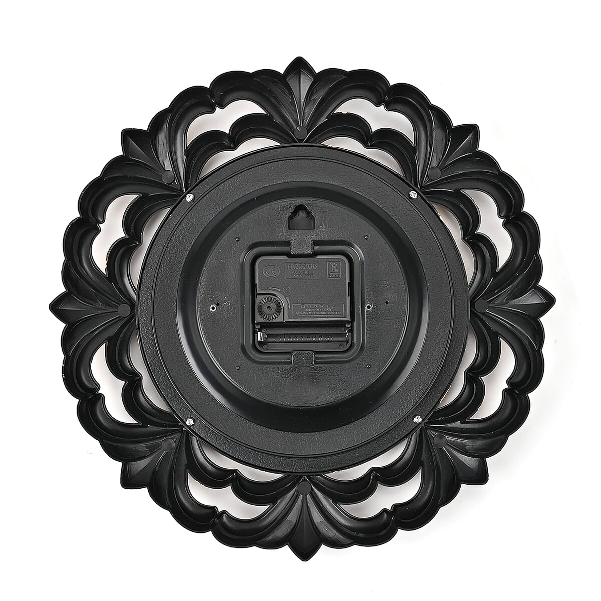 Set of 2 Bronze and Champagne Color Grass Inspired Wall Clock (1xAA Battery Not Included) image number 1