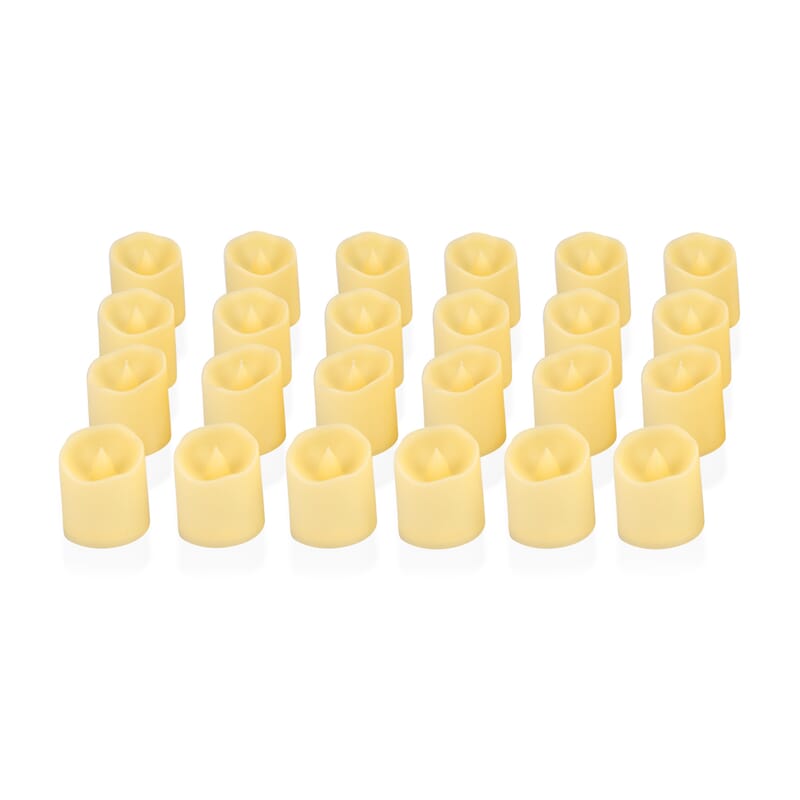 Ankur Treasure Chest Livmore Set of 24 pcs Ivory Candle with Warm Lights