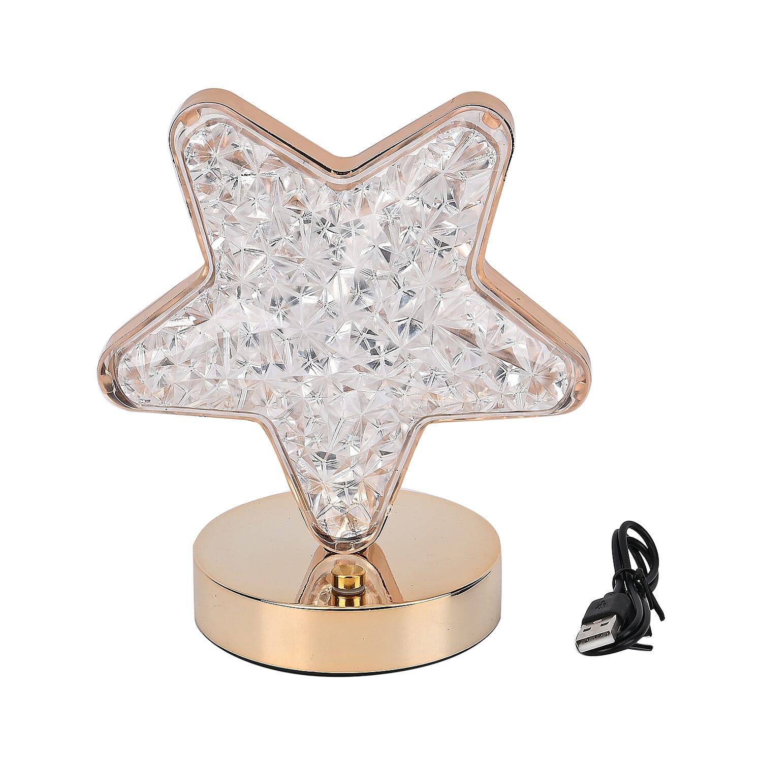 Livmore Touch Controlled Star-shaped Crystal Table Lamp