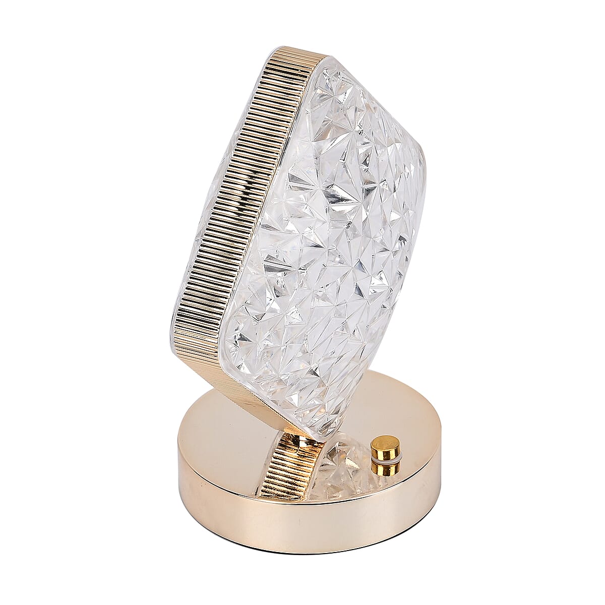 Livmore Touch Controlled Diamond-shaped Crystal Table Lamp image number 3