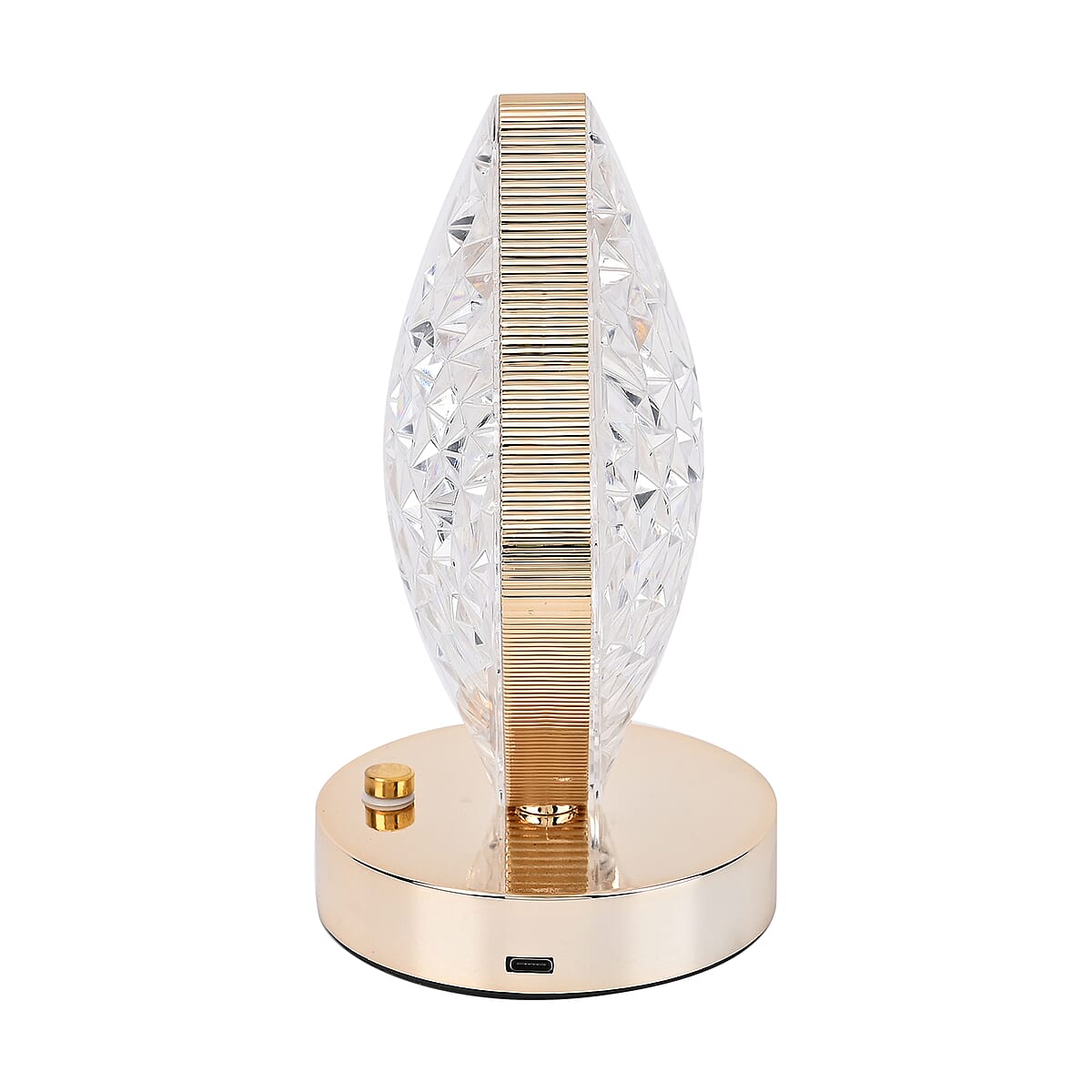 Livmore Touch Controlled Diamond-shaped Crystal Table Lamp image number 4