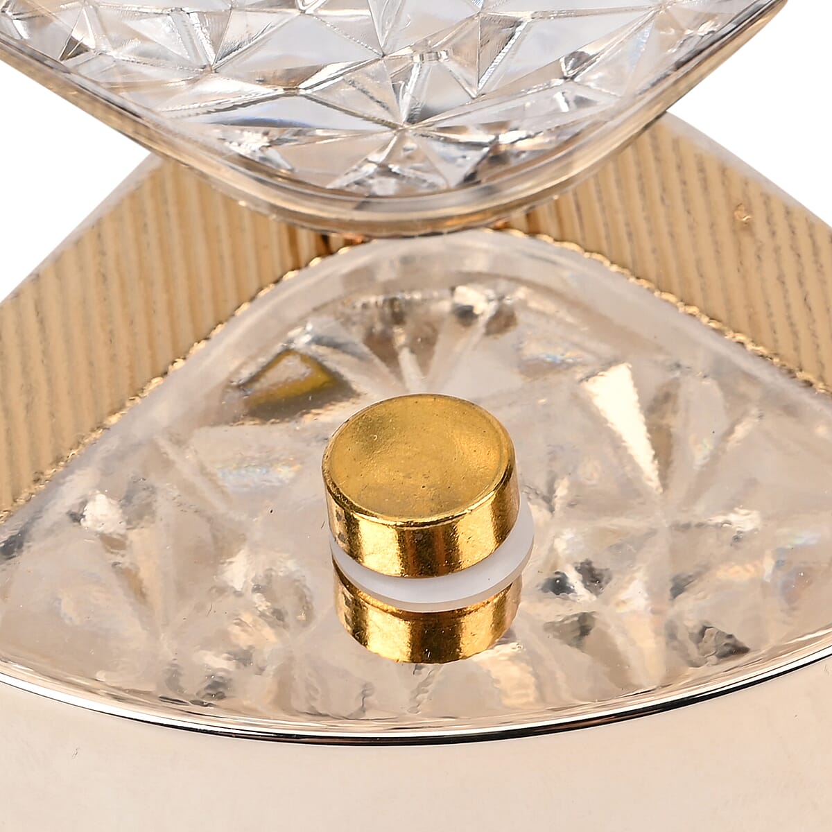 Livmore Touch Controlled Diamond-shaped Crystal Table Lamp image number 6