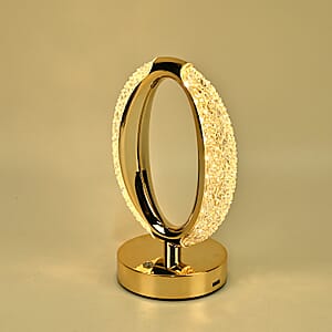 Livmore Touch Controlled Oval-shaped Crystal Table Lamp