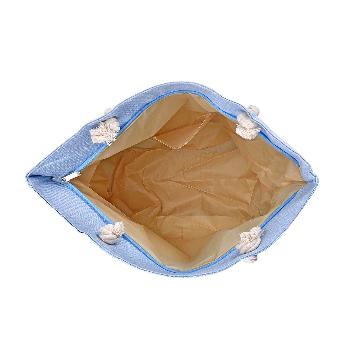 Blue Color Polyester Tote Bag image number 2