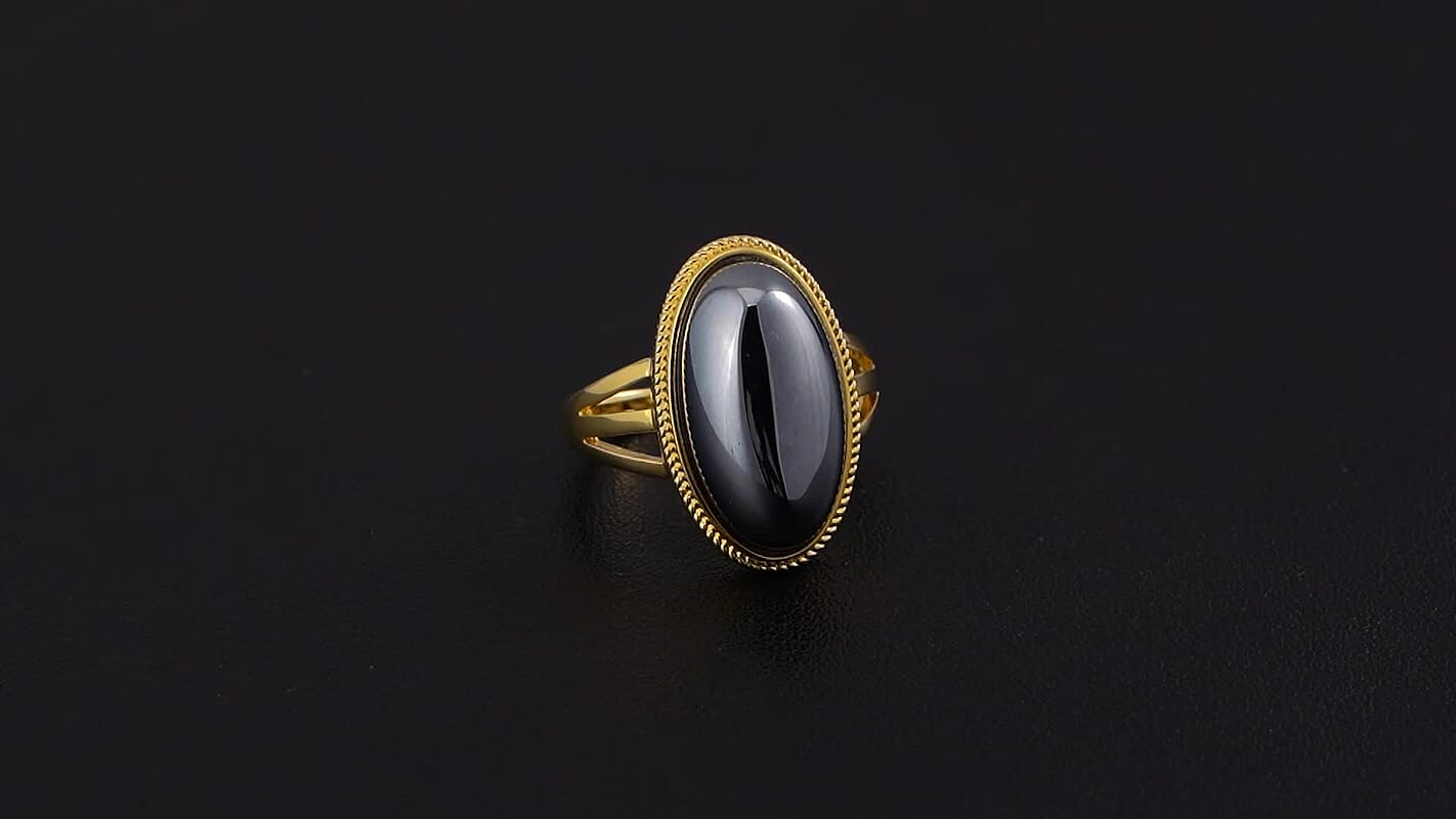 Terahertz Solitaire Ring in Goldtone 12.50 ctw