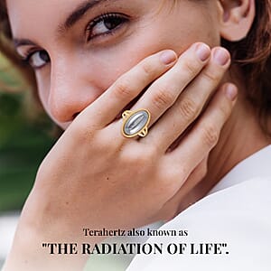 Terahertz 12.50 ctw Solitaire Ring in Goldtone, Terahertz Jewerly, Gift For Her (Size 5.00)