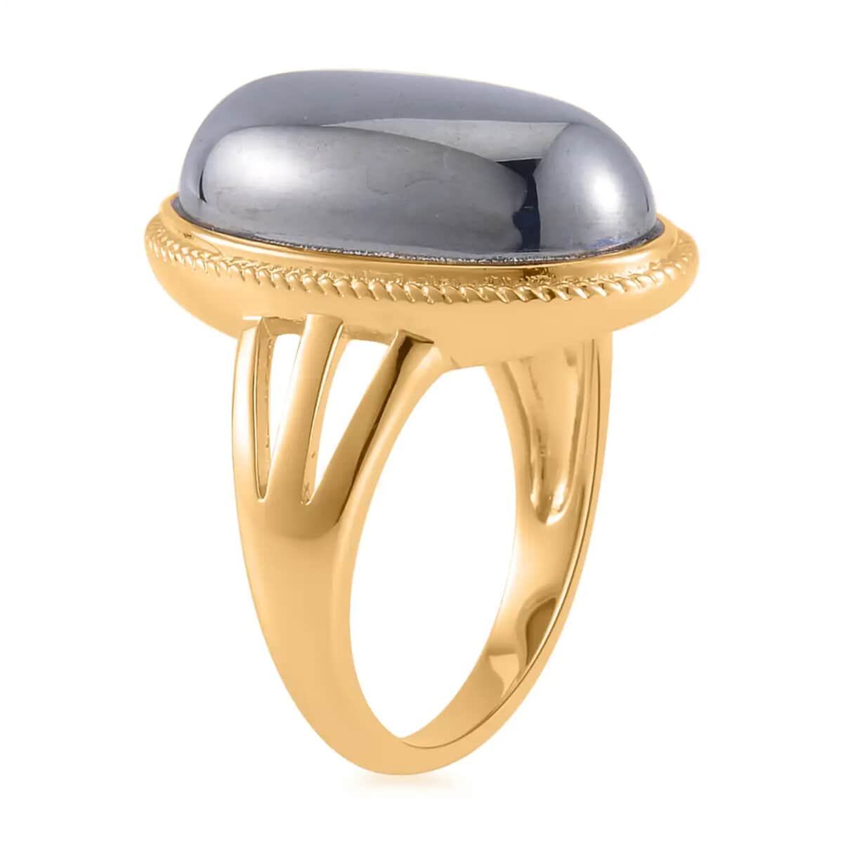 Terahertz 12.50 ctw Solitaire Ring in Goldtone, Terahertz Jewerly, Gift For Her (Size 5.00) image number 4