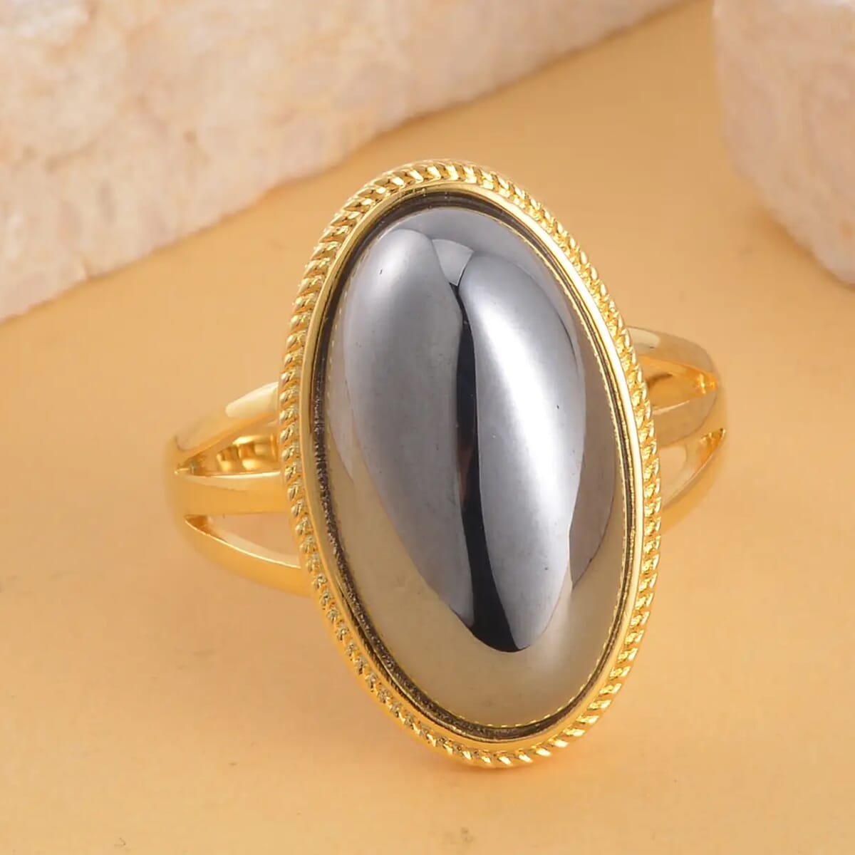 Terahertz 12.50 ctw Solitaire Ring in Goldtone, Terahertz Jewerly, Gift For Her (Size 8.00) image number 1