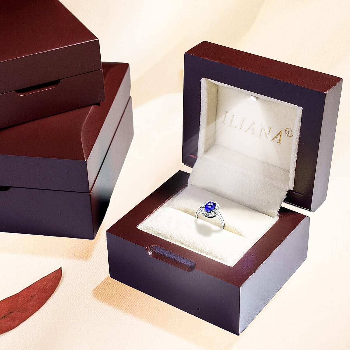 Iliana AAA Tanzanite and G-H SI Diamond 2.75 ctw Scallop Halo Ring in 18K White Gold (Size 9.5) 4.90 Grams image number 5