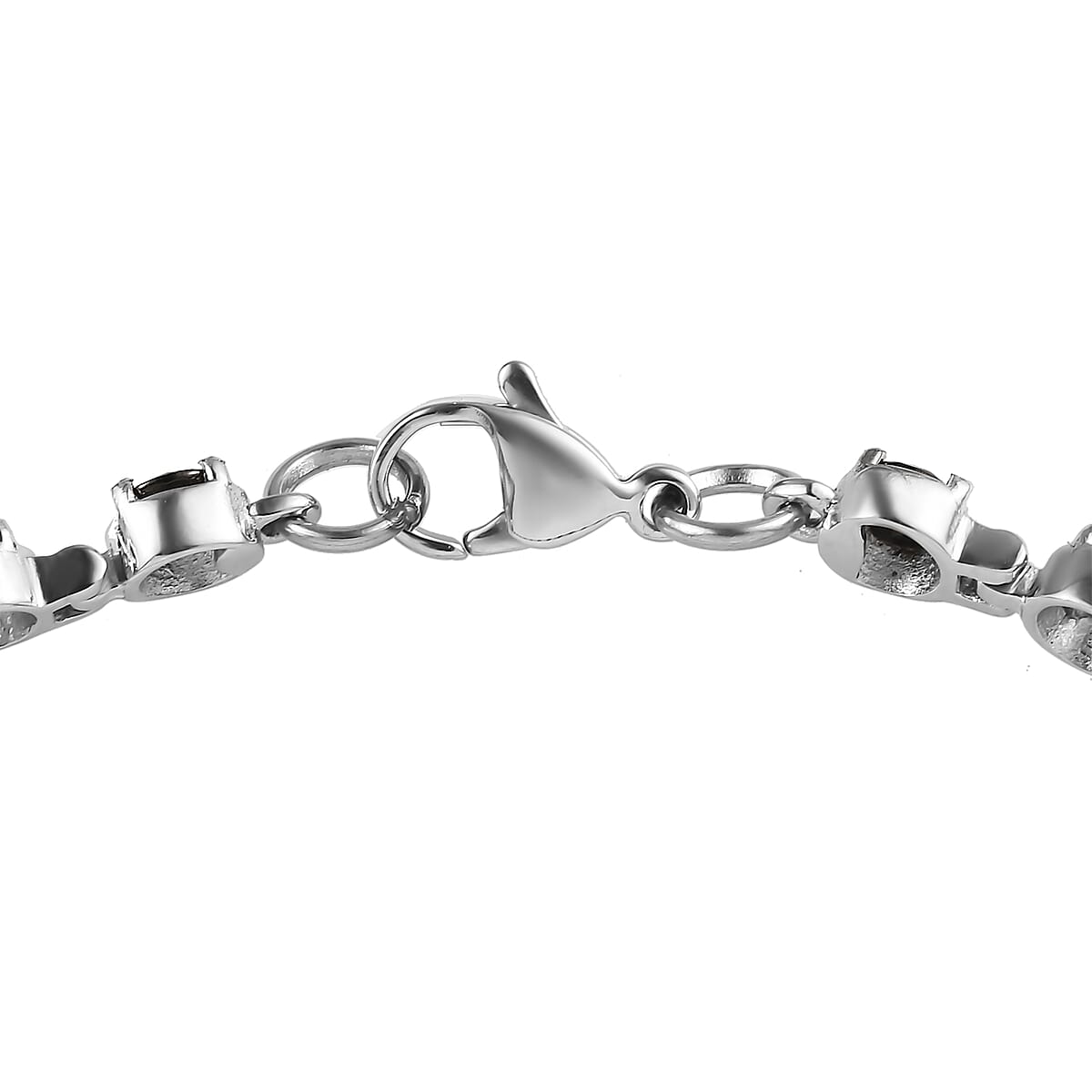 Elite Shungite Bracelet in Stainless Steel (8.00 In) 3.85 ctw image number 3