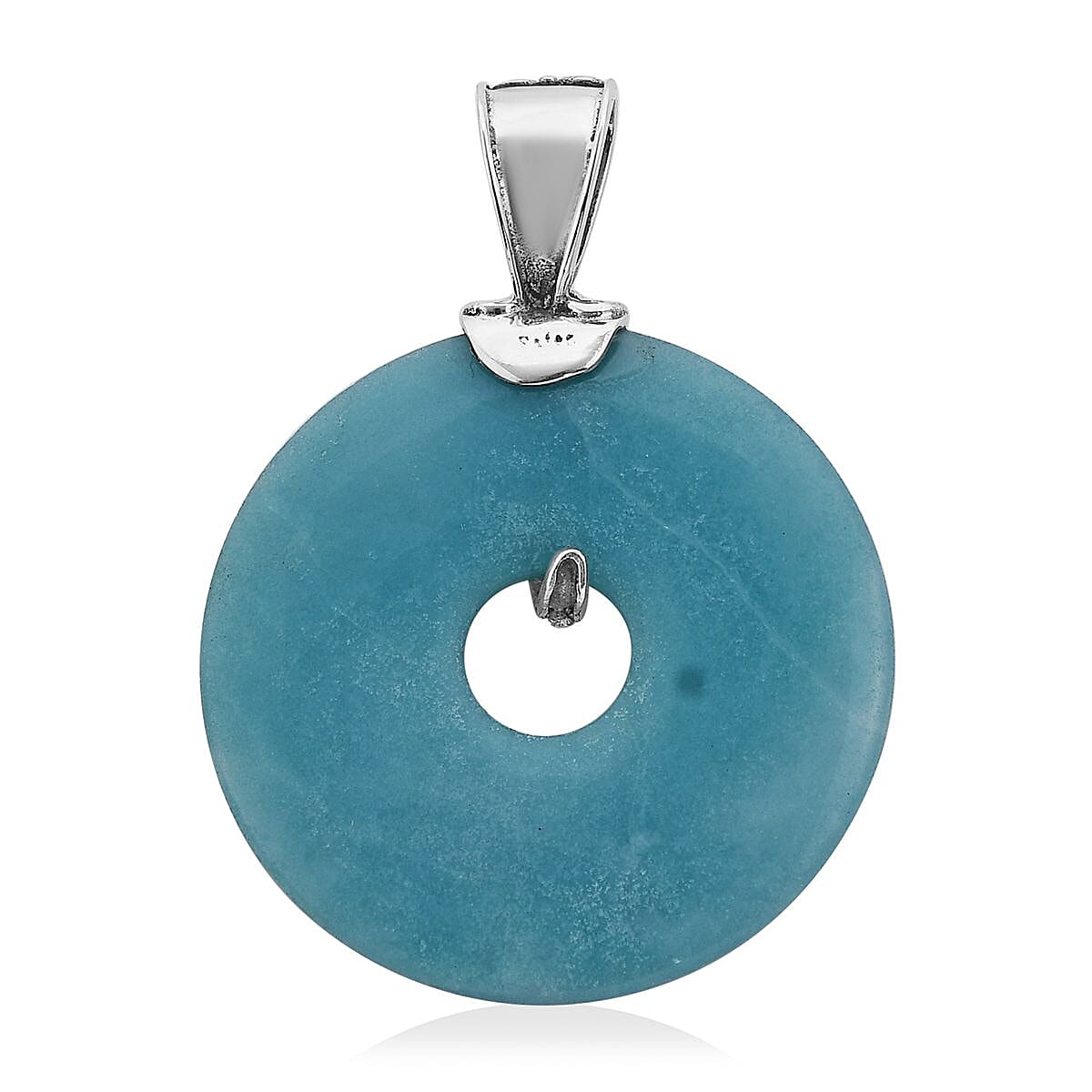 Sajen Silver Amazonite and Multi Gemstone Pendant in Sterling Silver 49.85 ctw
