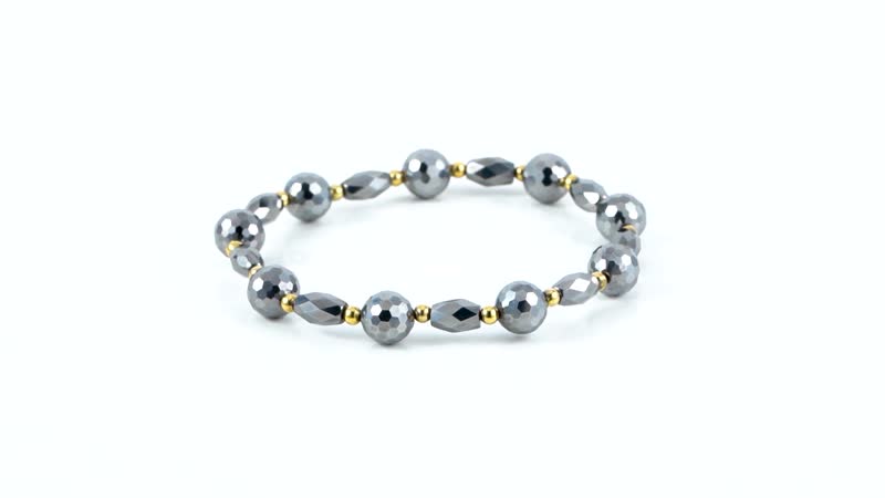 Terahertz Station Stretch Bracelet in Goldtone 38.65 ctw
