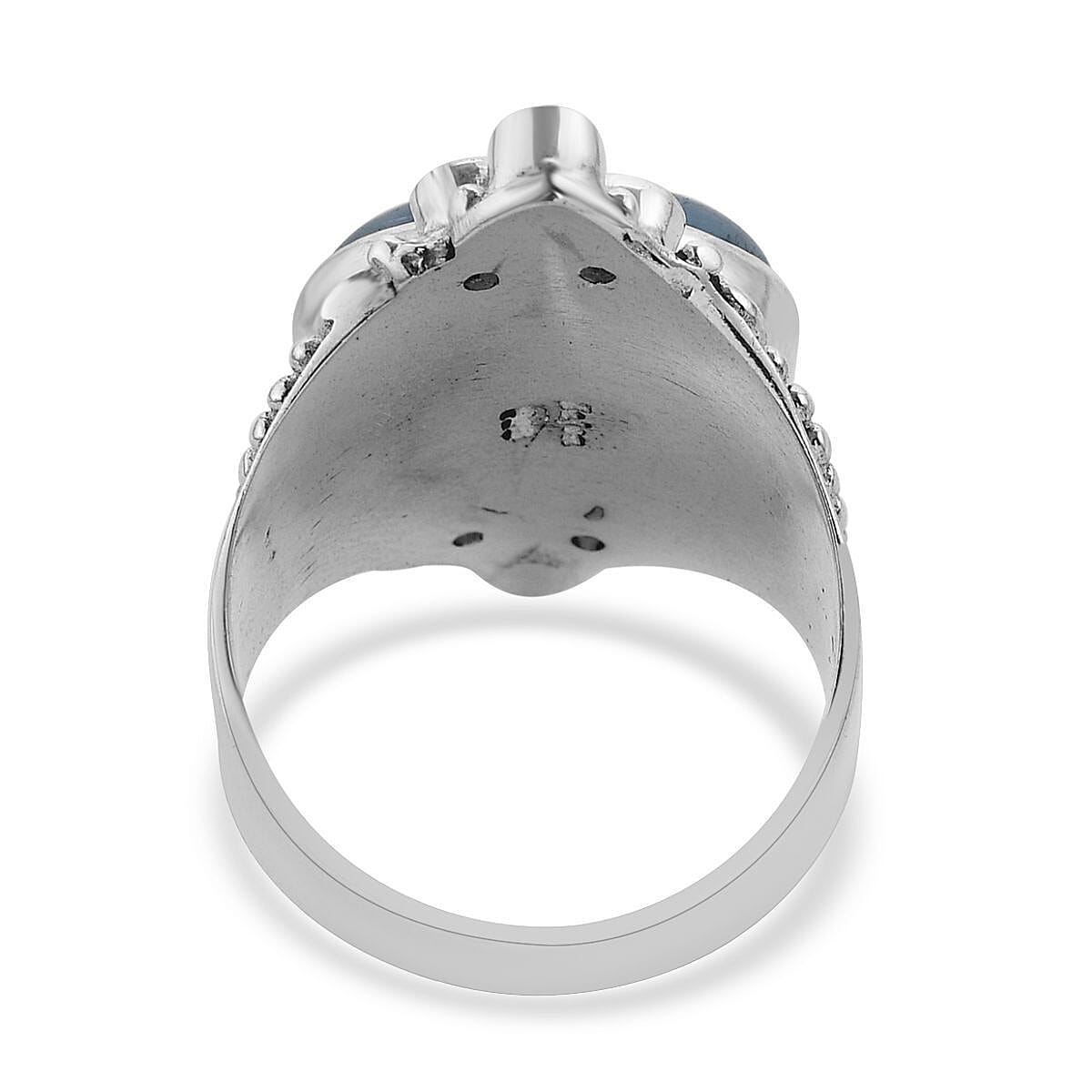 Sajen Silver Espirito Santo Aquamarine and Blue Topaz Ring in Sterling Silver 8.90 ctw image number 4