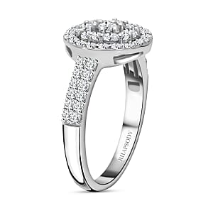 Rhapsody 950 Platinum IGI Certified Diamond Ring (Size 8.5) 5.75 Grams 1.00 ctw