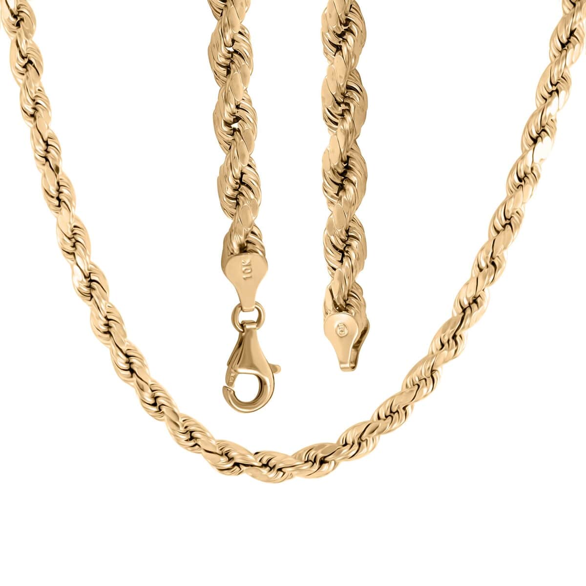 999 Gold Solid Rope Necklace – Lumen Gold