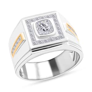 Modani 14K Yellow and White Gold I-J I2-I3 Diamond Men's Ring (Size 11.0) 9.90 Grams 2.10 ctw