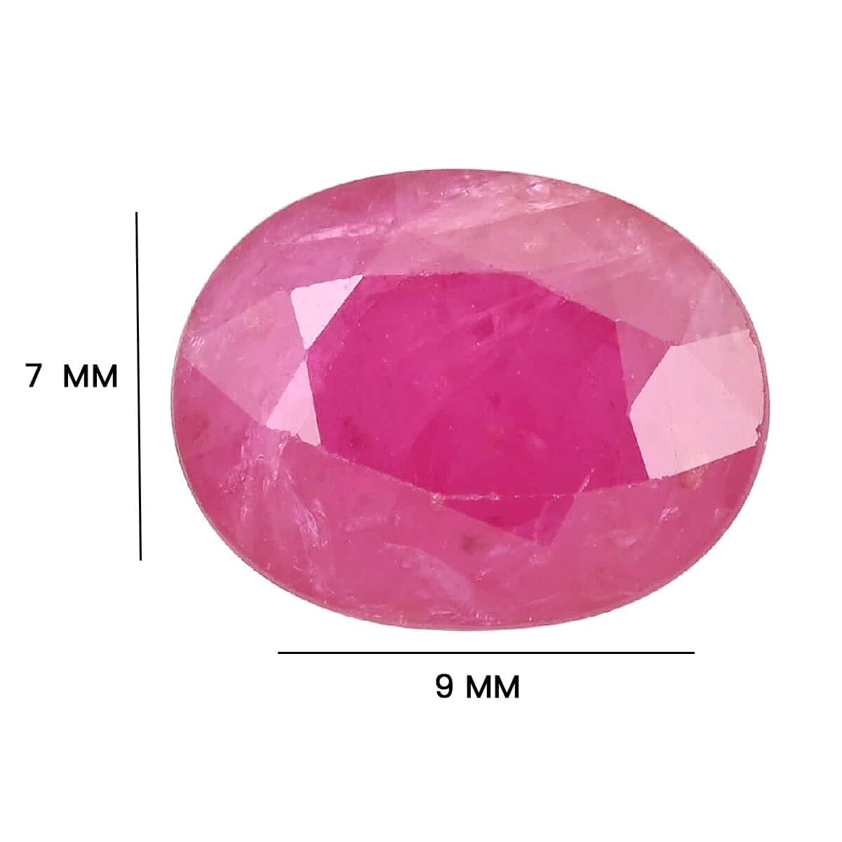 AAA Montepuez Ruby (Ovl 9x7 mm) 1.80 ctw, Loose Gemstone For Jewelry Making, Ruby Loose Gem, Ruby Stone For Jewelry image number 4