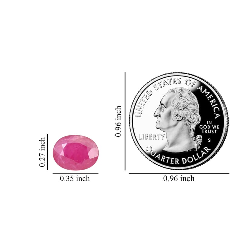 AAA Royal Ruby (Ovl 9x7 mm) 1.80 ctw, Loose Gemstone For Jewelry Making, Ruby Loose Gem, Ruby Stone For Jewelry