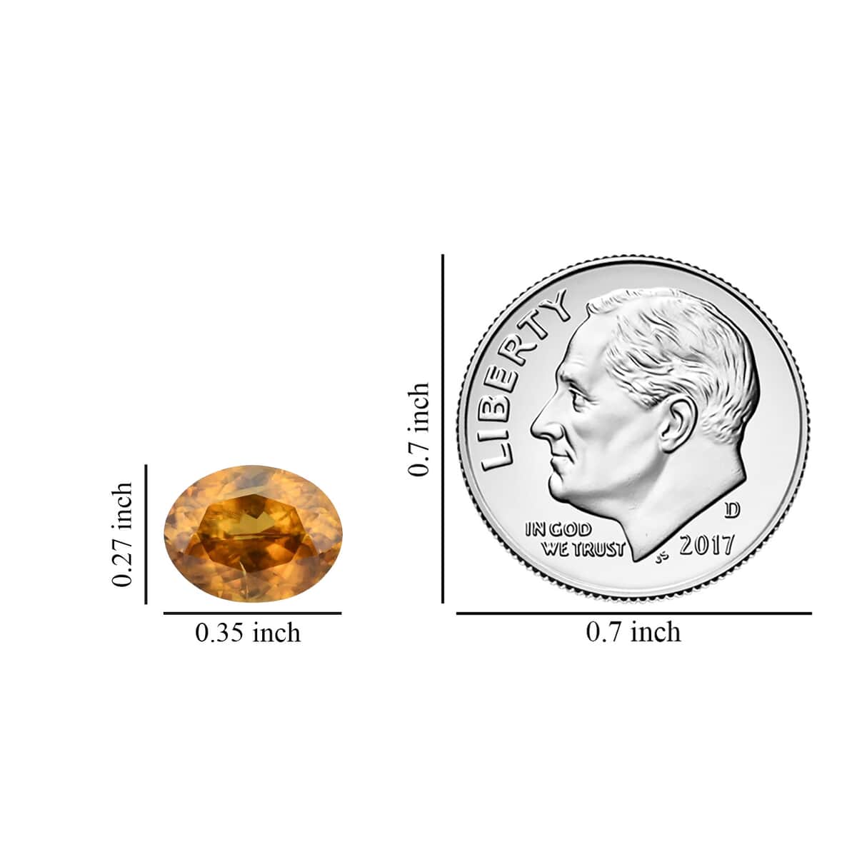 AAA Sava Sphene (Ovl 9x7 mm) 2.00 ctw image number 3