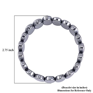 Doorbuster Terahertz 230.00 ctw Oval Block Stretch Bracelet