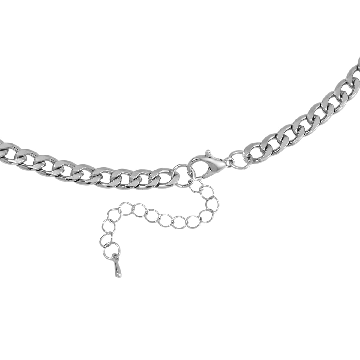 Simulated Purple Quartz Necklace in Silvertone 20-22 Inches image number 3