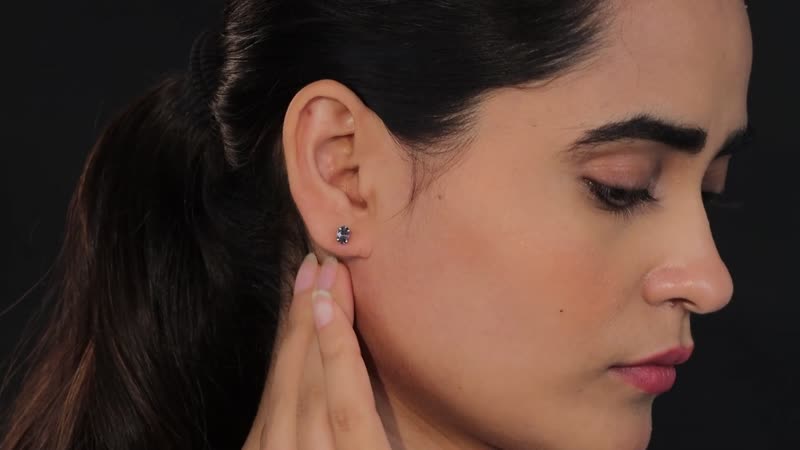 Platinum Spinel Stud Earrings in Platinum Over Sterling Silver 0.85 ctw