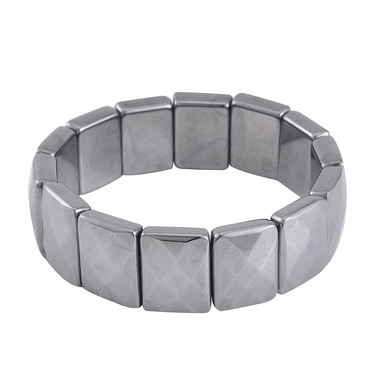  Terahertz Cushion Block Stretch Bracelet 270.00 ctw image number 0