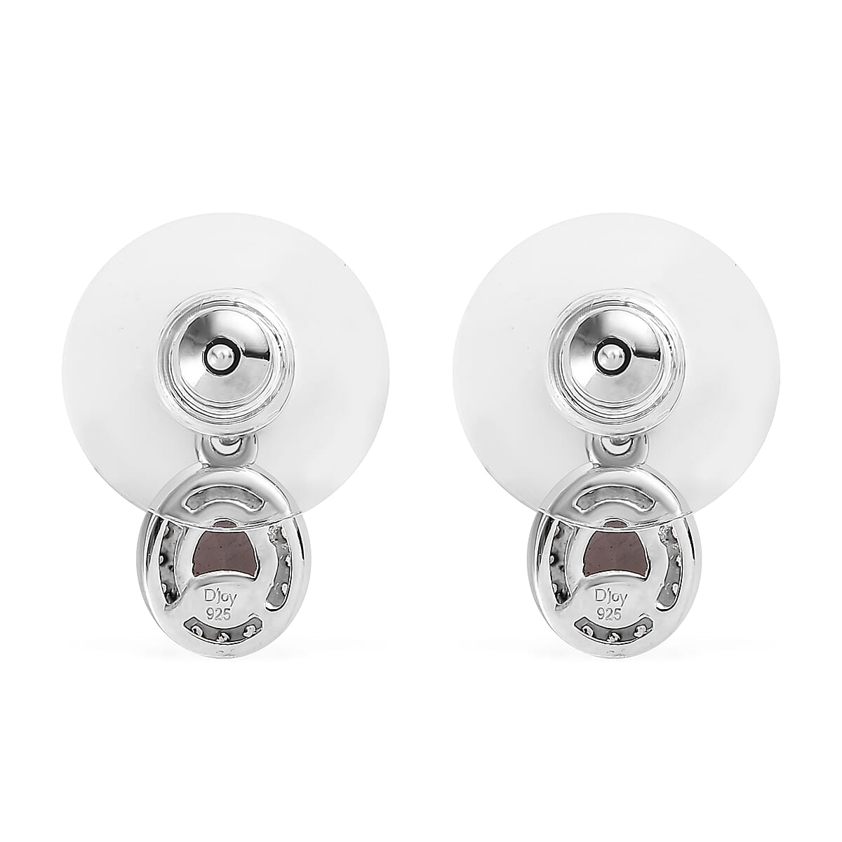 Tanzanian Platinum Spinel and White Zircon Dangle Earrings in Platinum Over Sterling Silver 1.15 ctw