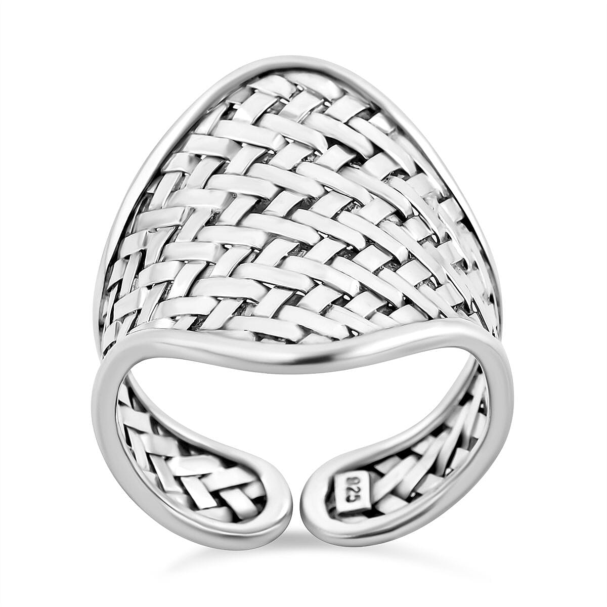 Fancy Ring in Sterling Silver (Size 5.5)