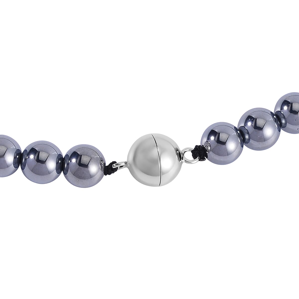 Terahertz 243.90 ctw Dog Tag Men's Pendant with Beaded Necklace 20 Inches in Rhodium Over Sterling Silver with Magnetic Lock image number 4