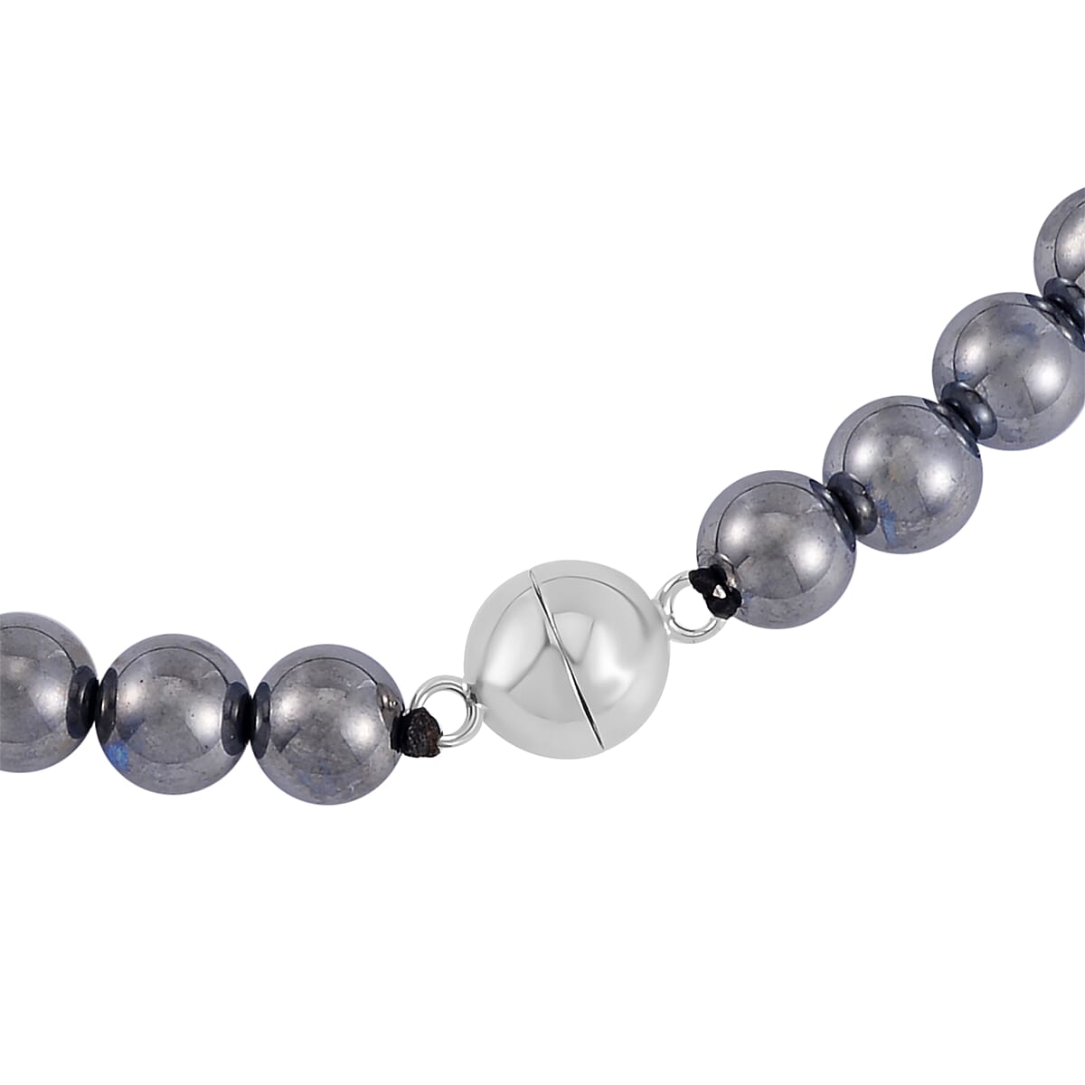 Terahertz 243.90 ctw Fox Pendant with Beaded Necklace 20 Inches in Rhodium Over Sterling Silver with Magnetic Lock image number 5