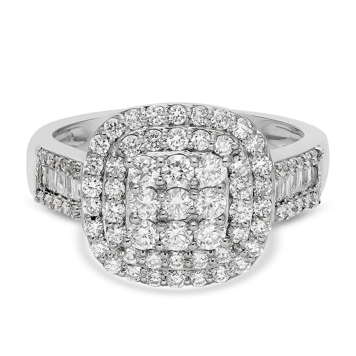 Rhapsody IGI Certified 950 Platinum Diamond E-F VS Ring (Size 6.5) 5.75 Grams 1.00 ctw image number 6