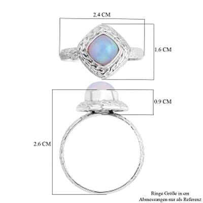 Ethiopian Welo Opal 1.60 ctw Ring in Sterling Silver (Size 9.0)