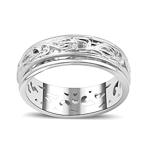 Leaf Ring in Sterling Silver (Size 9)
