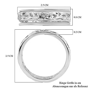 Leaf Ring in Sterling Silver (Size 9)