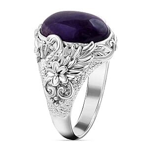 Amethyst 9.26 ctw Ring in Sterling Silver (Size 6.5)