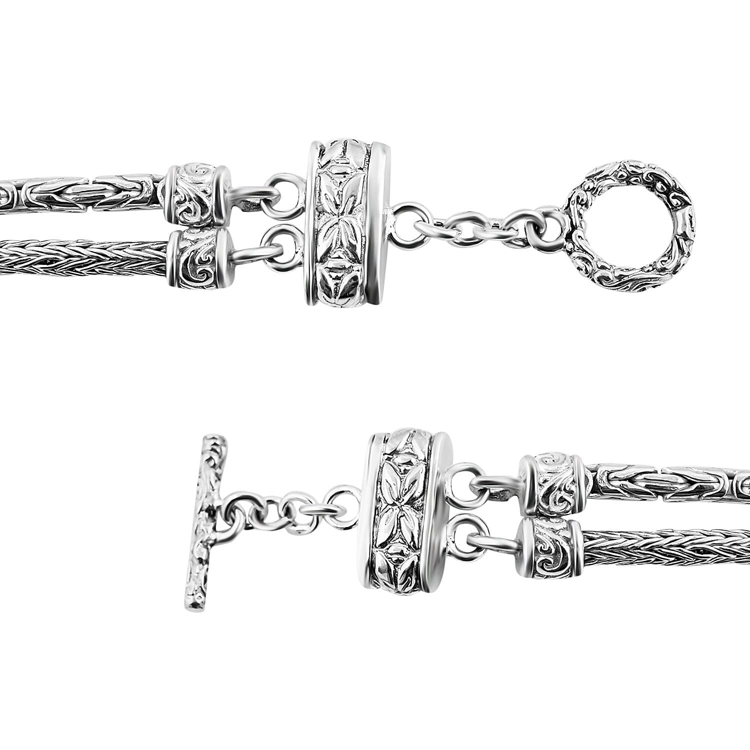 Sterling Silver Bracelet (7.50 In) 19.84 g