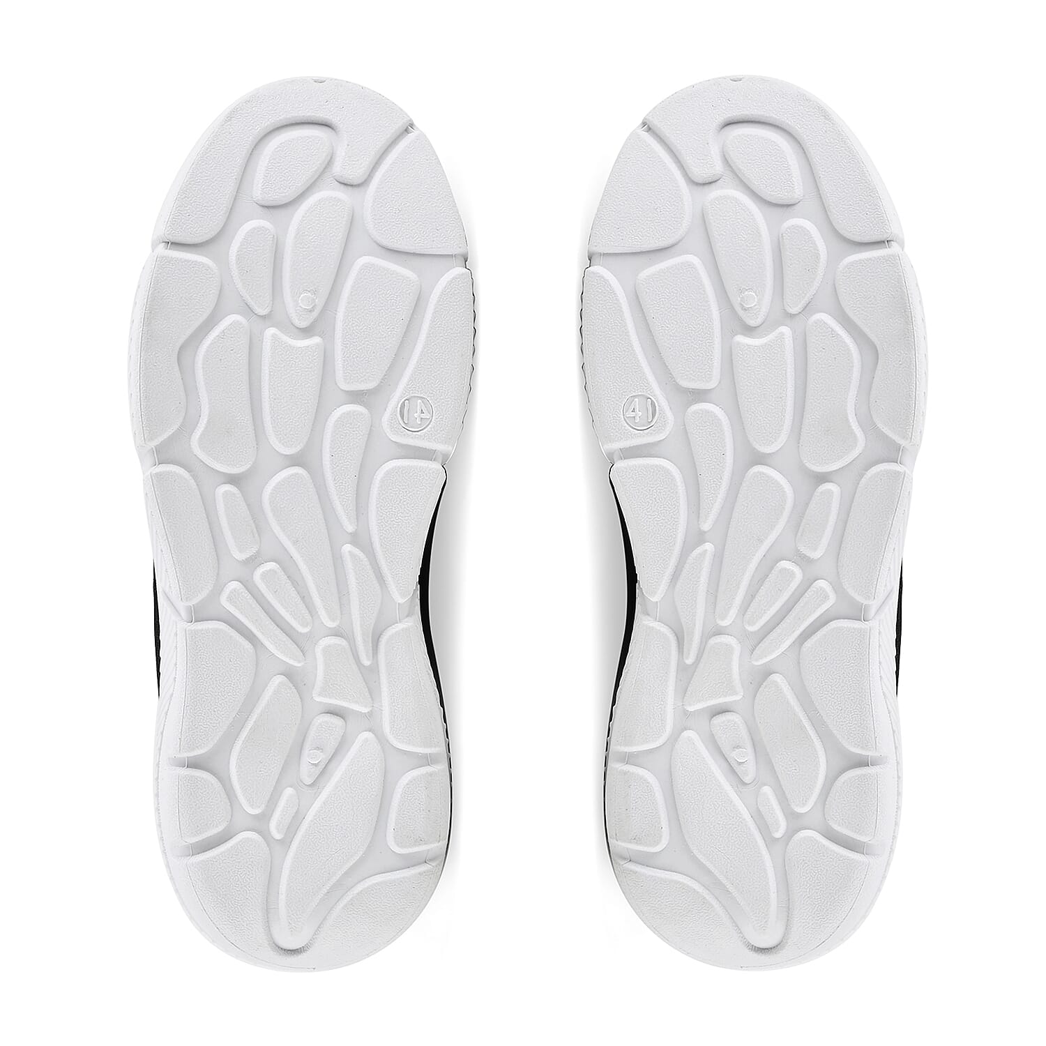 Black Comfortable Lightweight Slip-On Women Trainers Shoes With Breathable Knit Vent Non-Slip PVC Sole, All Day Casual Wear Stylish Sneakers (Size 7-7.5 / 39)