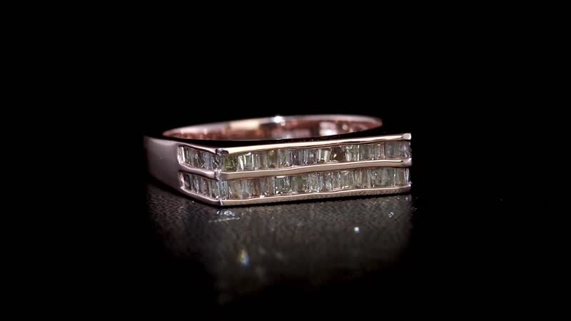 Natural Champagne Diamond Men's Ring in Vermeil RG Over Sterling Silver (Size 10.0) 0.75 ctw