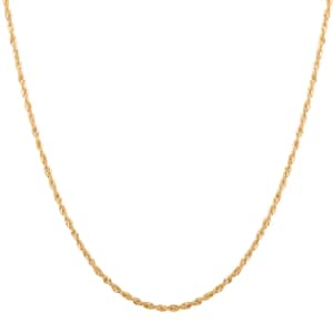 1.5mm Rope Chain Necklace in 14K Yellow Gold 1.40 Grams 18 Inches