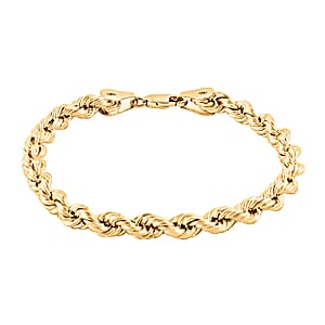 5.5mm Rope Chain Bracelet in 10K Yellow Gold 5.50 Grams (8.00 In)