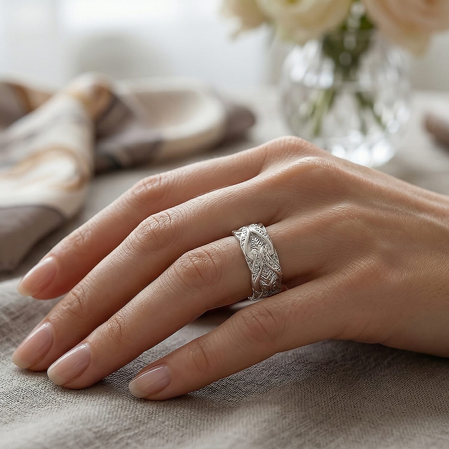Ring in Sterling Silver (Size 6.5) 10.50 Grams