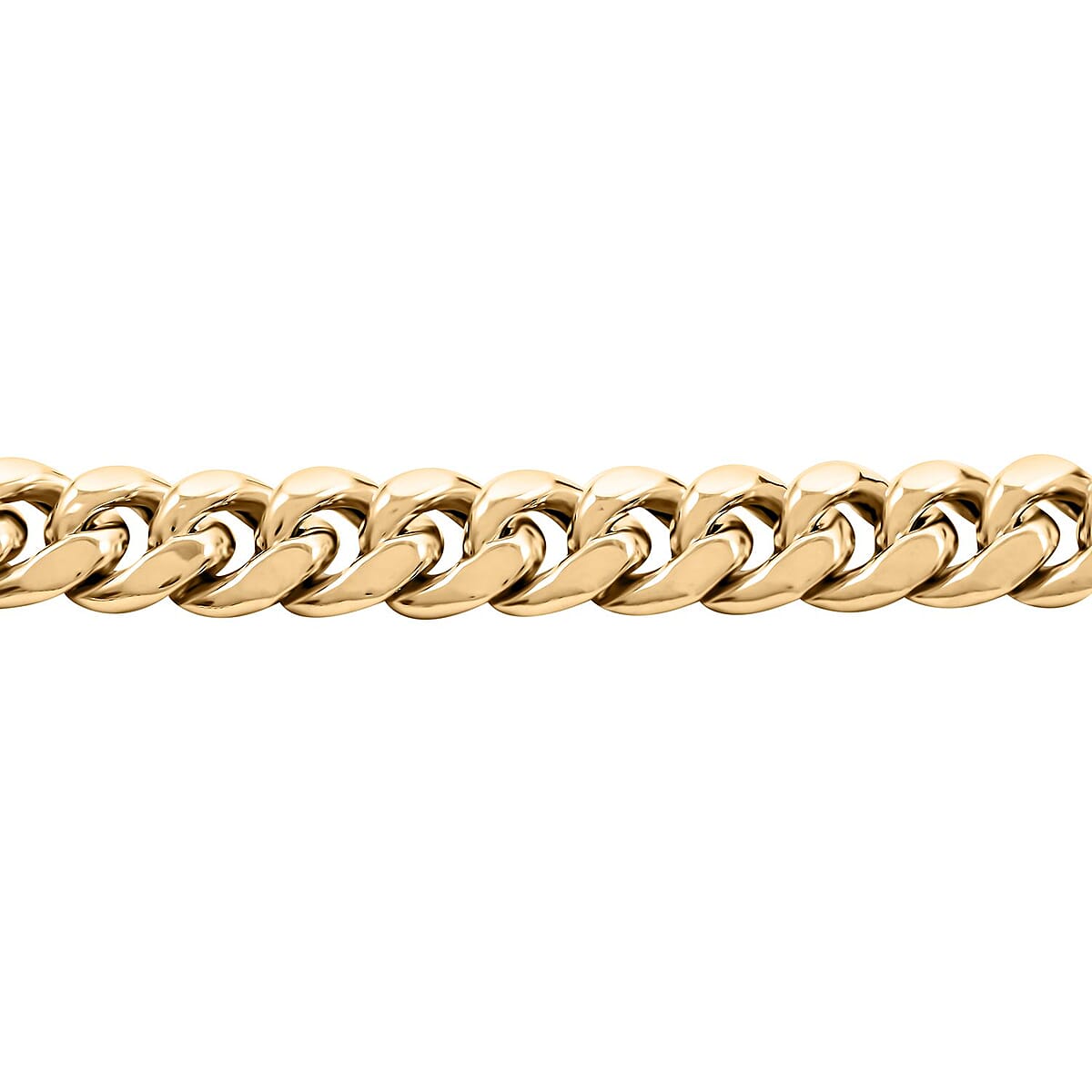 10K Yellow Gold 6.7mm Miami Cuban Chain Bracelet (9.00 In) 12.85 Grams image number 3