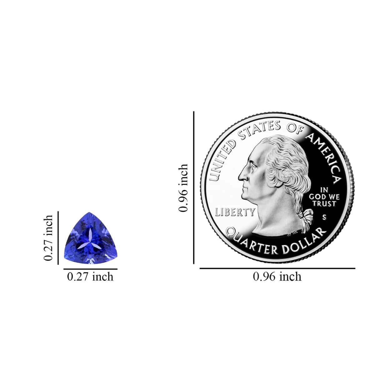 Certified & Appraised AAAA Tanzanite Set of 2 (Trl 7 mm) 2.00 ctw | Loose Stones | Loose Gemstones for Jewelry Making | Natural Stone Jewelry | Tanzanite Stone image number 4